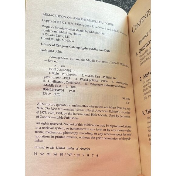 Armageddon, Oil And The Middle East Crisis John F. Walvoord PB 1990 - Picture 4 of 10